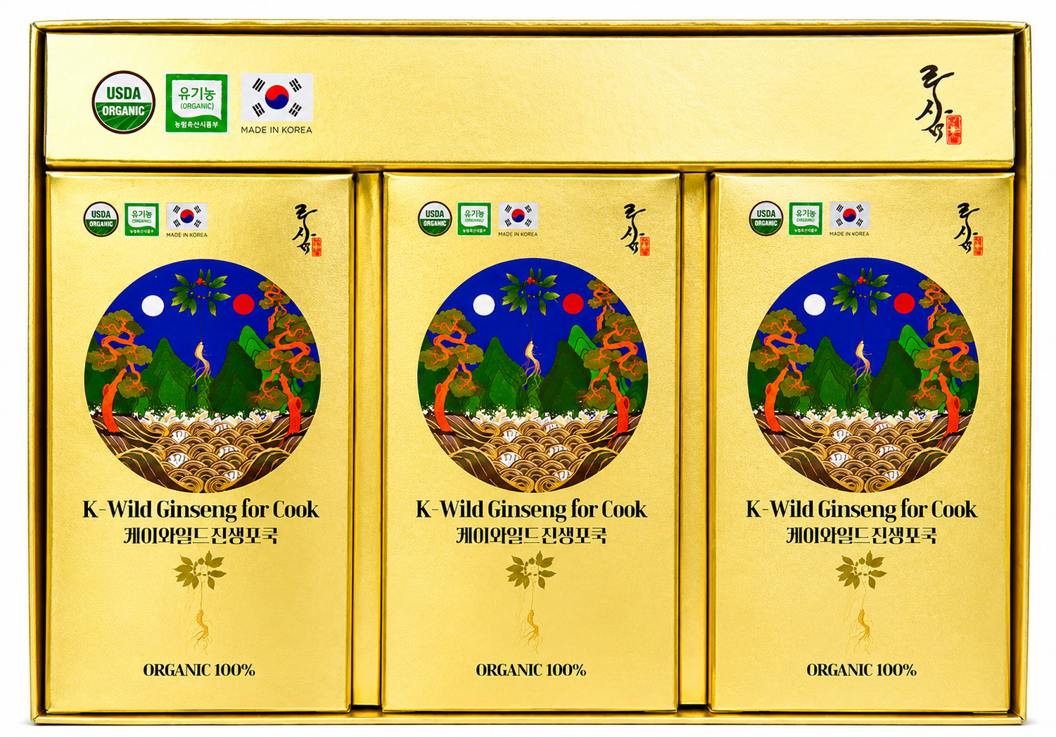 Hộp 30 gói K-Wild Ginseng for Cook mở nắp